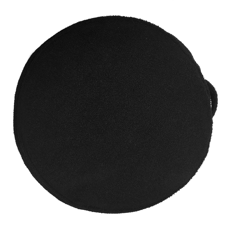 Edie At Home Sherpa Gusseted Round Decorative Floor Pillow 24' Round