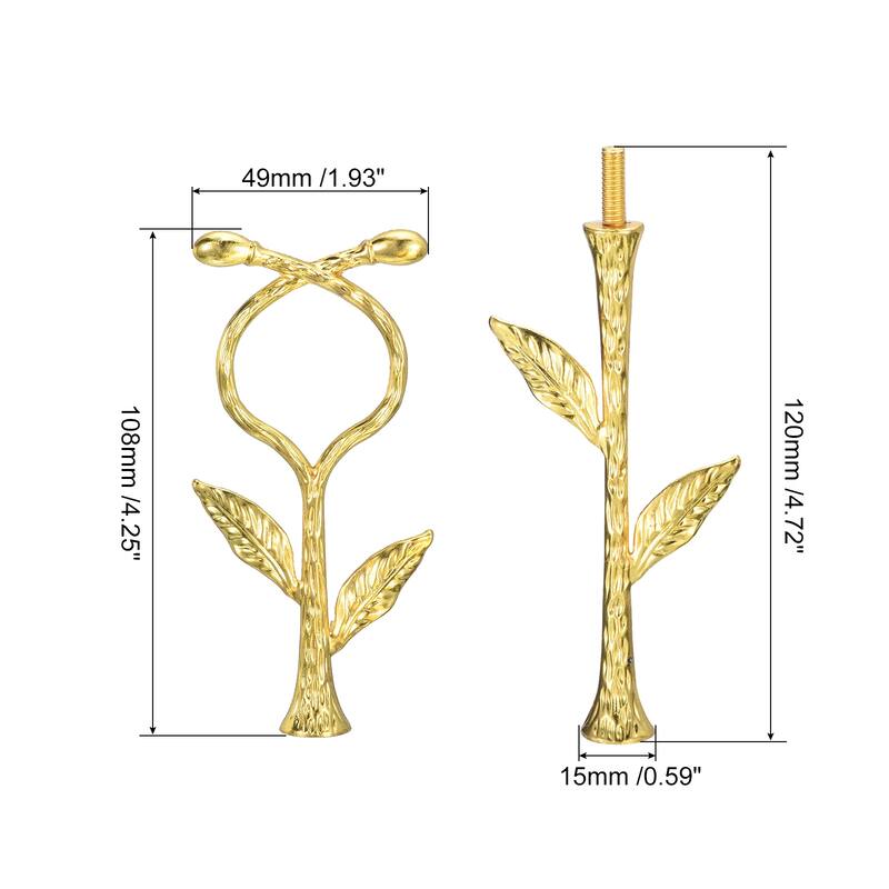 1 Set 3-Tier Cupcake Stand Hardware Fittings for Cake Stand, Vine Gold - Gold