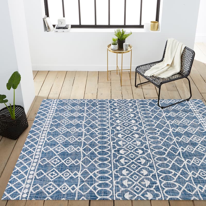 JONATHAN Y Nokat Tribal Bohemian Indoor/Outdoor Area Rug