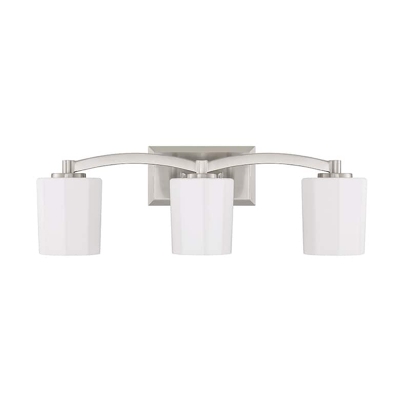 Whitney Three Light Bathroom Vanity - Satin Nickel
