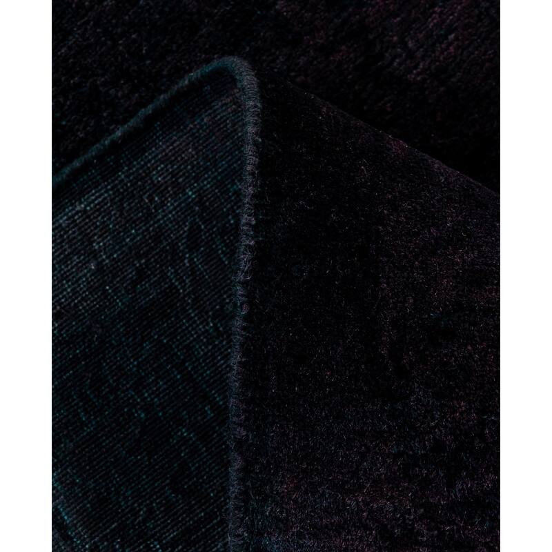 Overdyed One-of-a-Kind Hand-Knotted Area Rug - Black - 2' 7" x 7' 10"