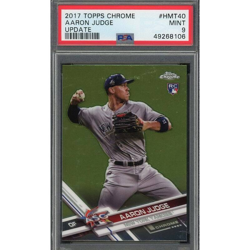 Aaron Judge 2017 Topps Chrome Update Baseball Rookie Card #HMT40 Graded PSA 9 - 8'6" x 11'6"