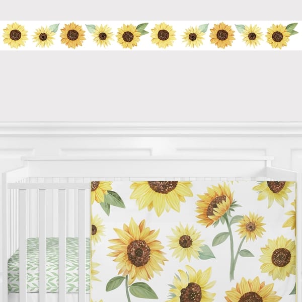 Sweet Jojo Designs Floral Sunflower Collection Wallpaper Wall Border