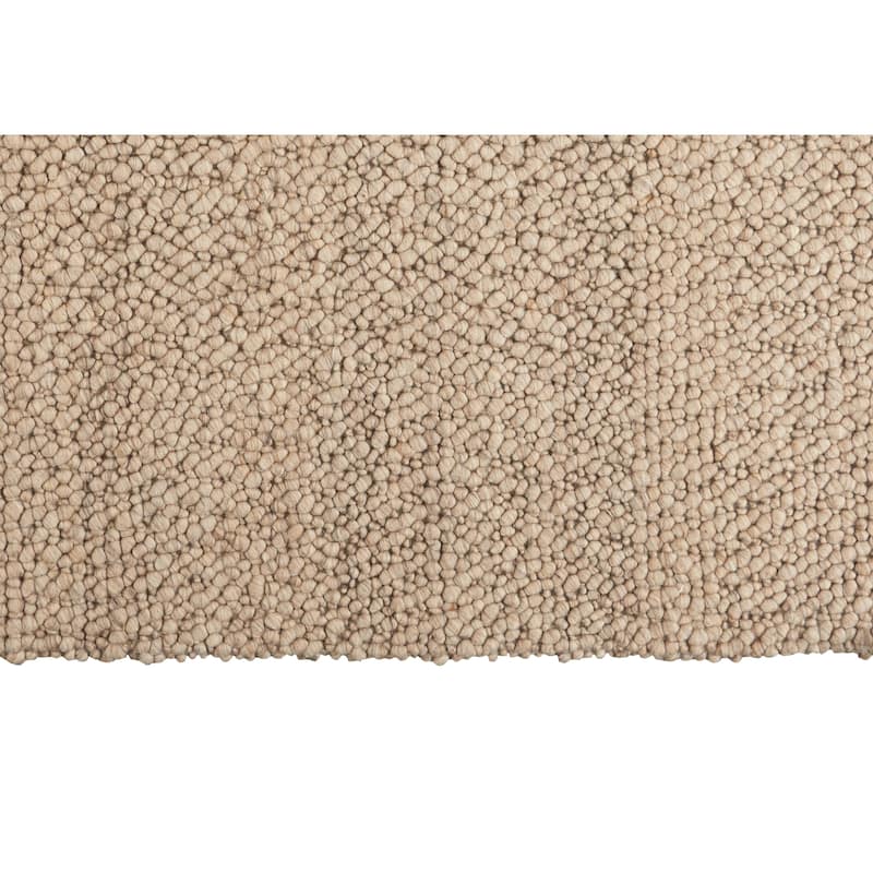 Calvin Klein Riverstone Modern Textured Loop Solid Wool Area Rug