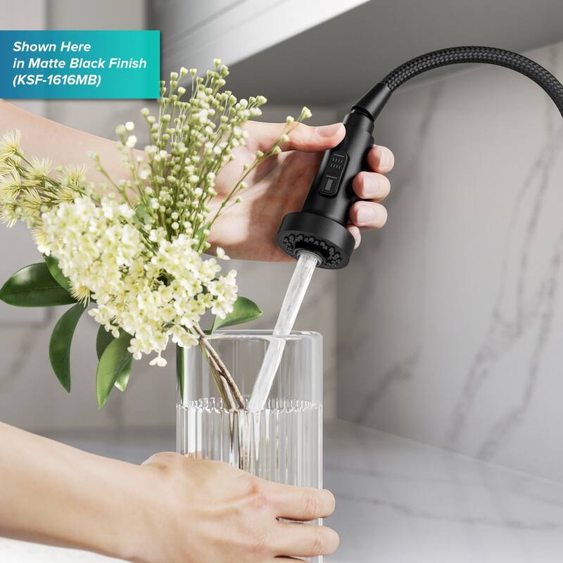 Kraus KSF-1616 Bolden 1.8 GPM Single Hole Sensor Pull Down Kitchen