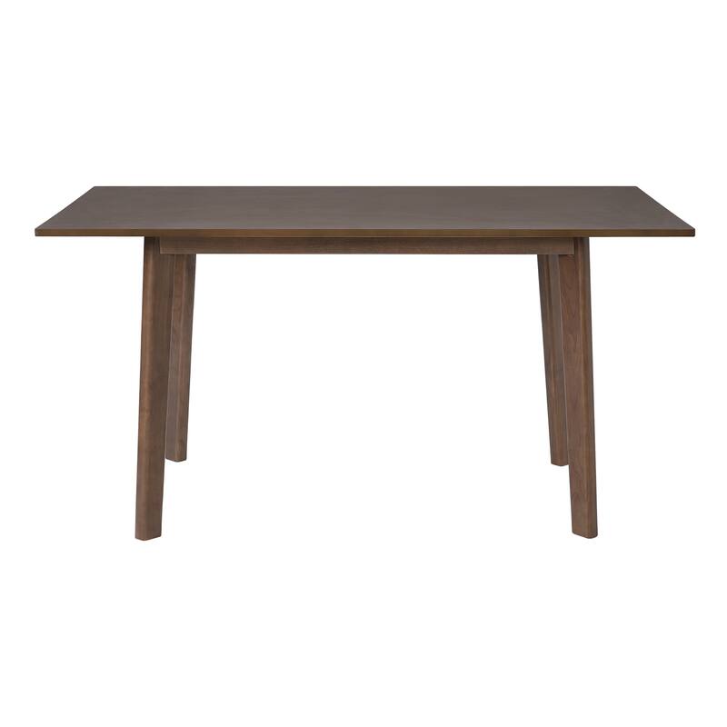 60" Rustic Farmhouse Dining Table - Solid Wood Frame, Minimalist Modern Dining Table for Kitchen, Dining Room