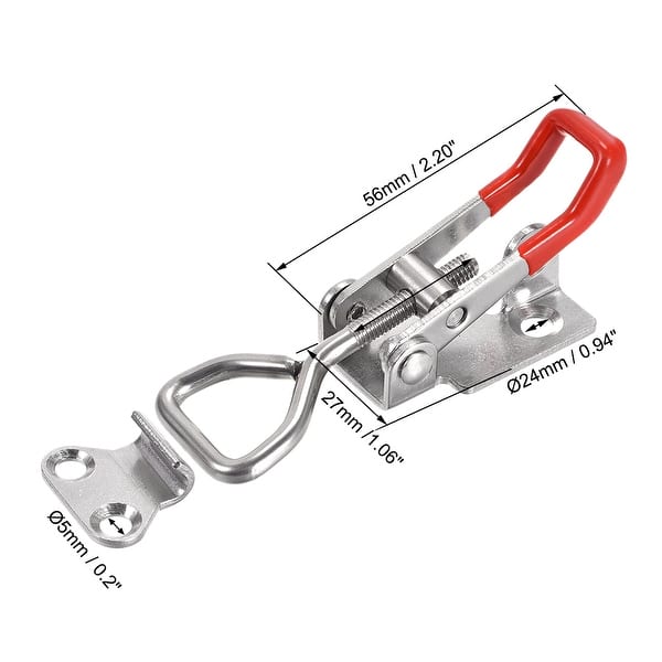 396lbs Adjustable Latch Galvanized Iron U Bolt Quick Release Toggle Clamp