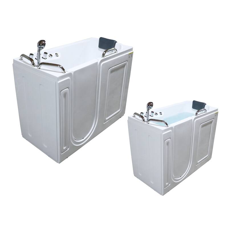 A&E Bath Oneal Alcove Walk-In Jetted Tub - 53-inch