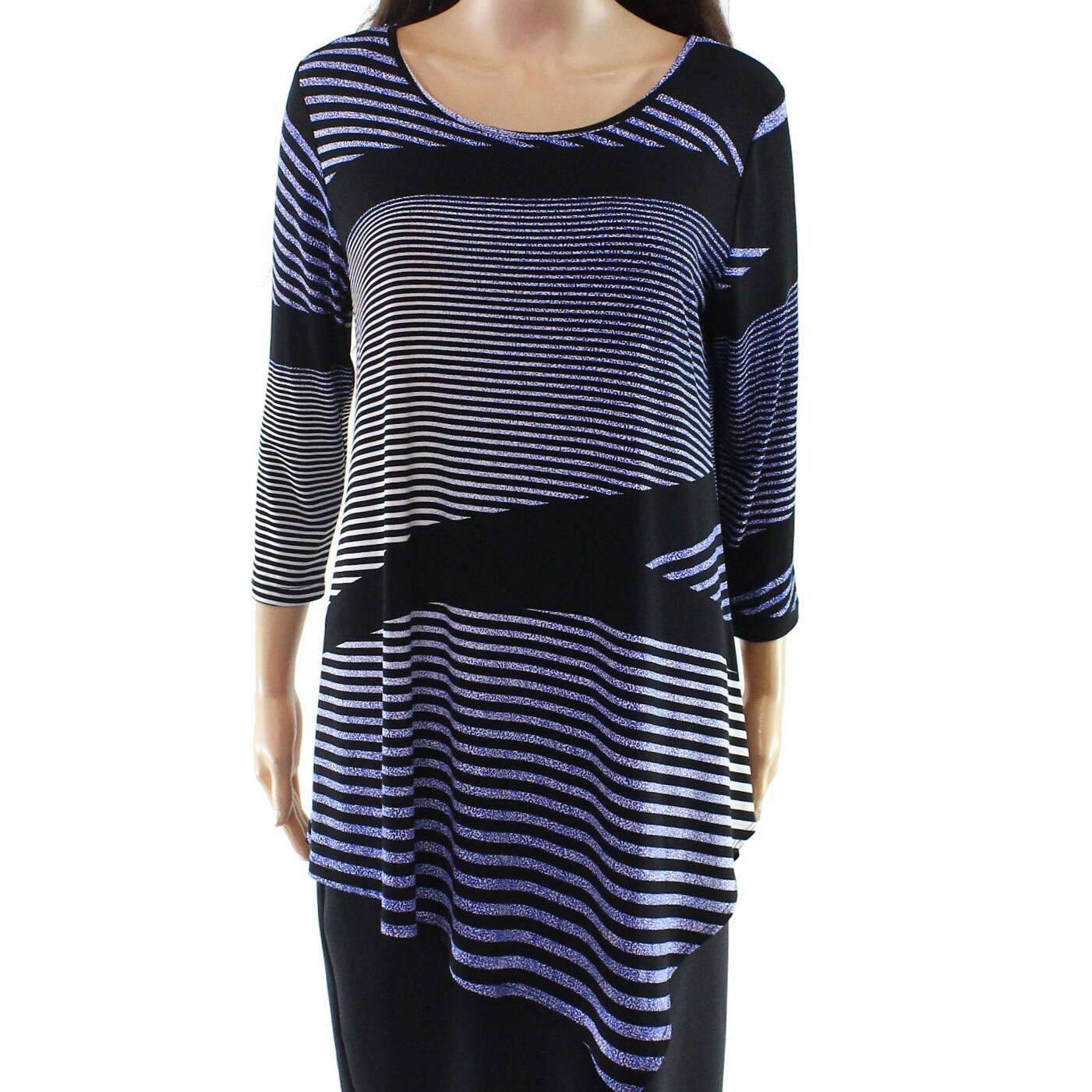 Shop Clara Sunwoo Blue Women S Size Small S Striped Asymmetric