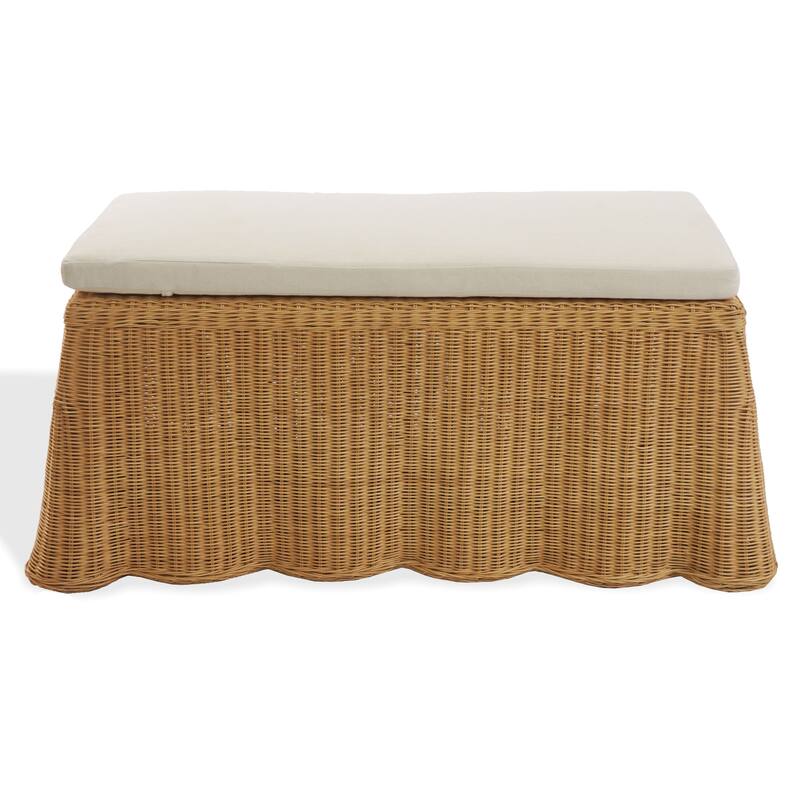SAFAVIEH Couture Hylda Rattan Bench - 48"W x 24"D x 20"H