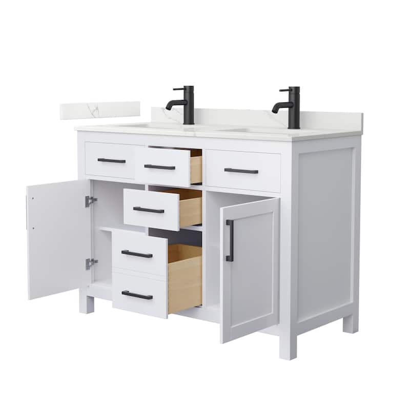 Wyndham Collection WCG2424-48D-QTZ-UNSMXX Beckett 48" Free Standing