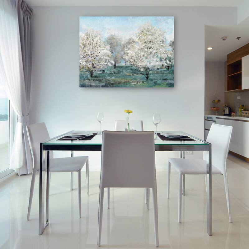 Flowering Trees By Studio Arts Canvas Art Print