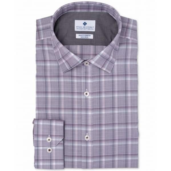 Ryan Seacrest Distinction Men's Ultimate Slim Fit Non Iron Performance Stretch Plaid Dress Shirt Purple Size Xl - Bed Bath & Beyond - 40642611 Ryan Seacrest Distinction Men's Ultimate Slim Fit Non Iron Performance Stretch Plaid Dress Shirt Purple Size Xl - Bed Bath & Beyond - 40642611