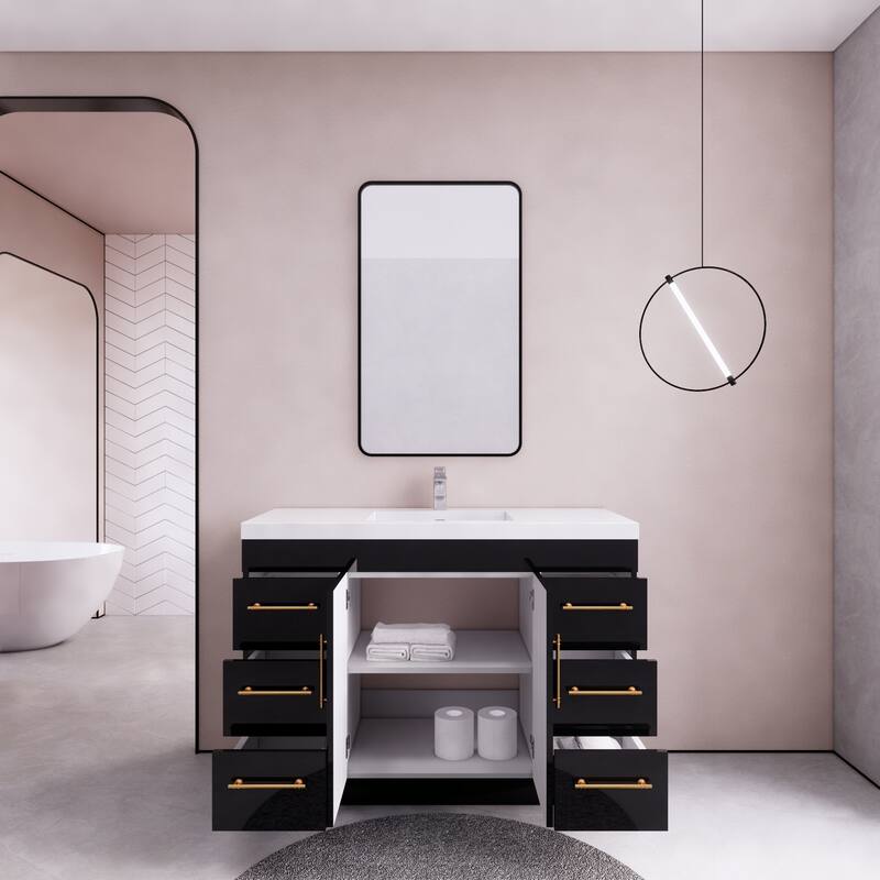 Eliza 48'' Freestanding Vanity with Single Sink