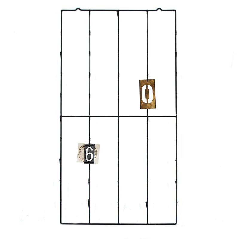 Metal Photo or Card Holder with 3 Postcards and 50 Clips, Black - Black