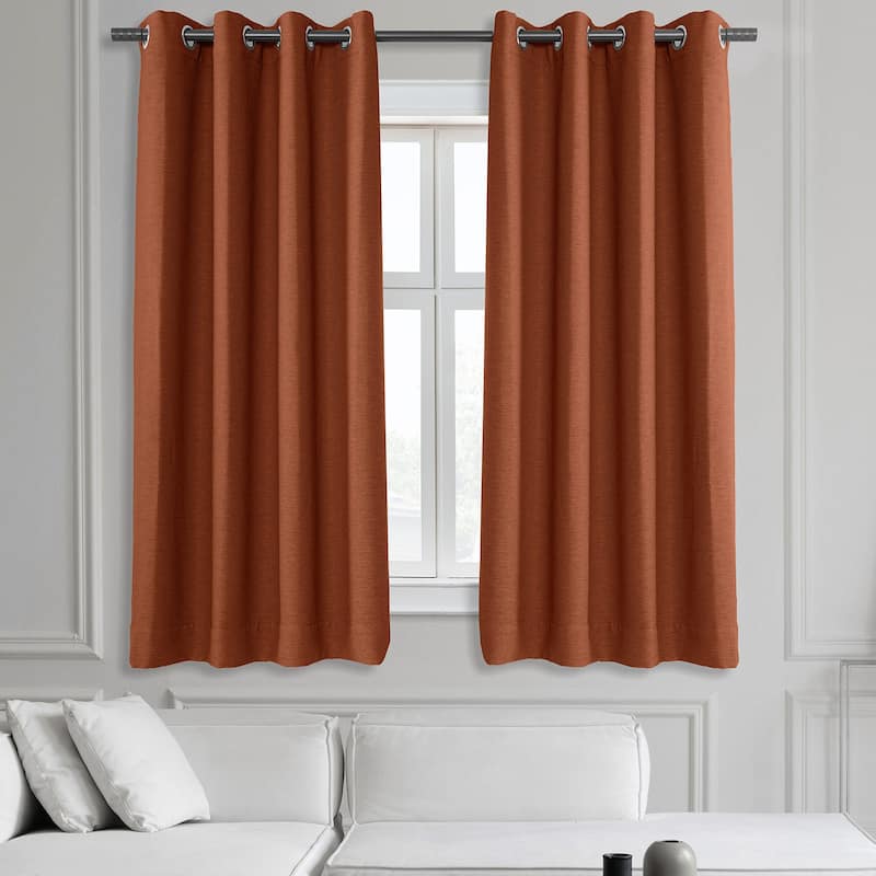 Exclusive Fabrics Bellino 63 In Grommet Room Darkening Curtain Panel (1 Panel) - 50 x 63
