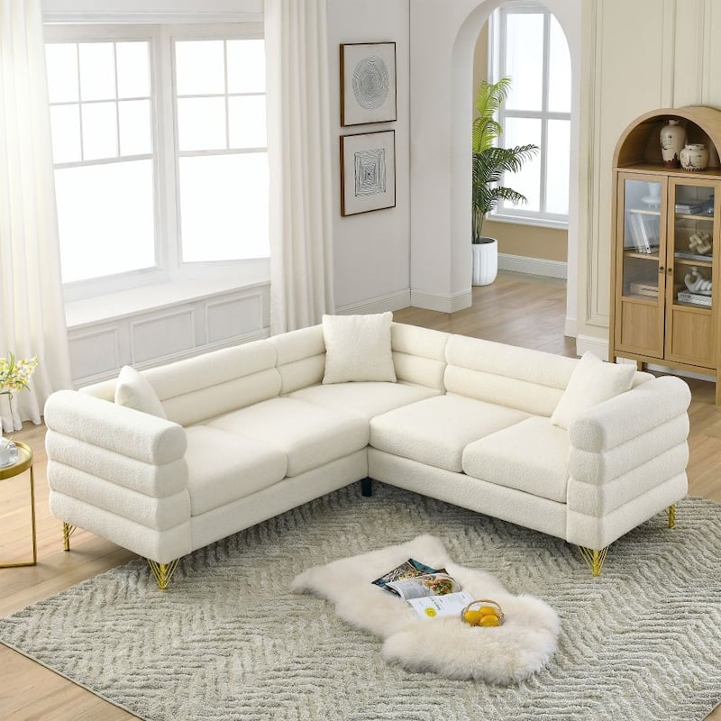 Modern Corner Sectional Sofa,L-Shaped Corner Sectional Sofa,5-Seat Corner Chaise Sofas