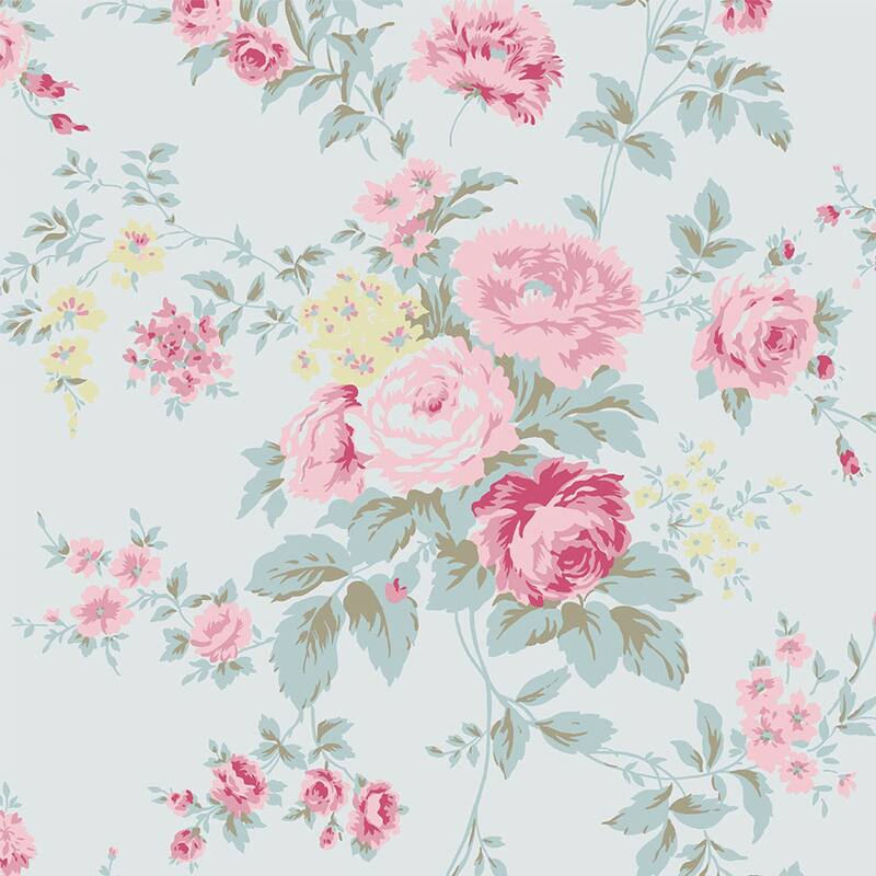 Shabby Chic by Rachel Ashwell Wild Flower Blue Wallpaper