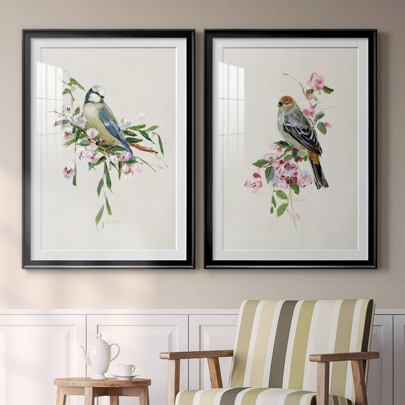Spring Song Blue Bird Premium Framed Print - Ready to Hang