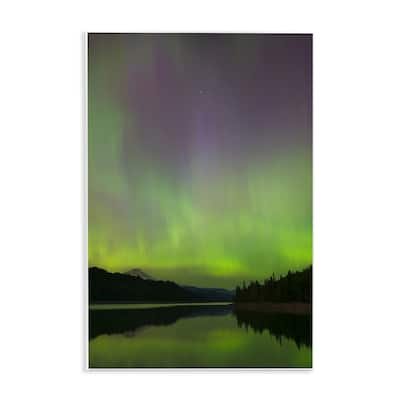 Stupell Green Aurora Landscape Wall Plaque Art Design By Nancy Crowell