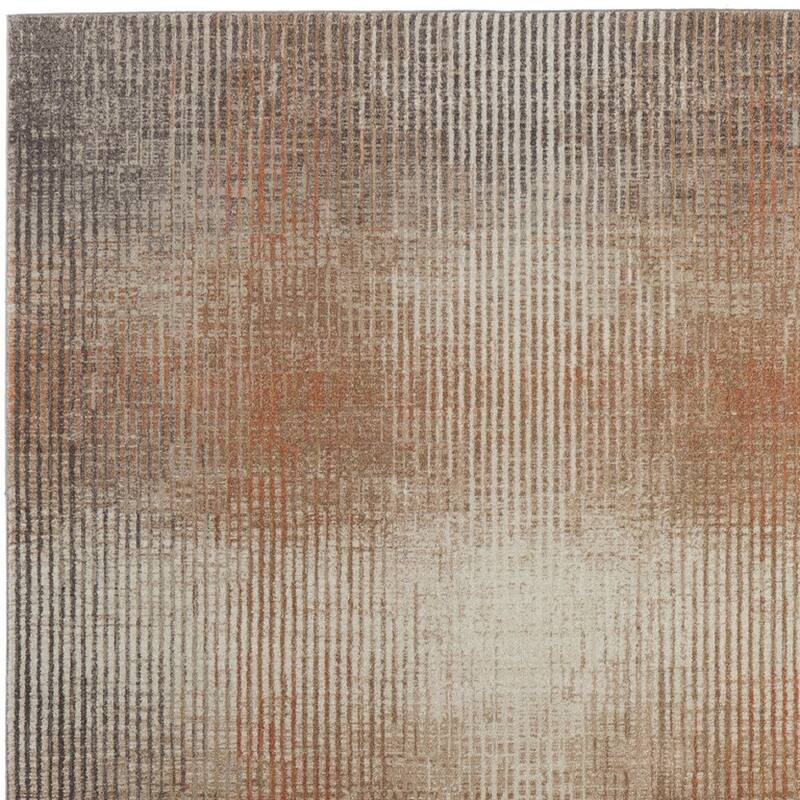 HomeRoots Abstract Industrial Rectangle Area Rug