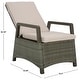preview thumbnail 11 of 12, SAFAVIEH Outdoor Patio Furniture Herman Recliner Chair - 22"W x 32"D x 42"H