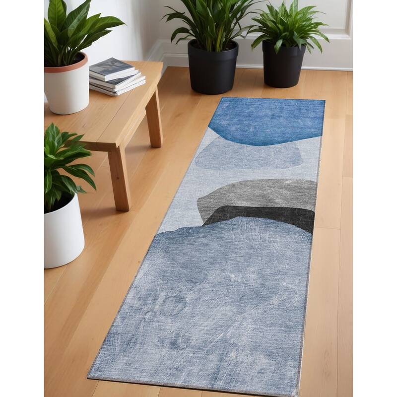 Almira Artistic Abstract Weather Resistant Timeless Fusion Outdoor Rug