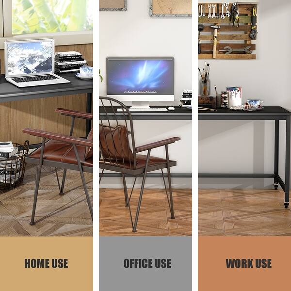 Mobile Computer Desk Simple Style Rolling Home Office Study Table Overstock