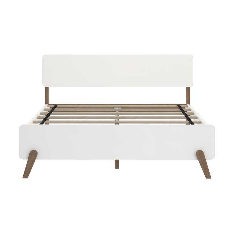 Max and Lily Mid-Century Modern Queen-Size Panel Bed