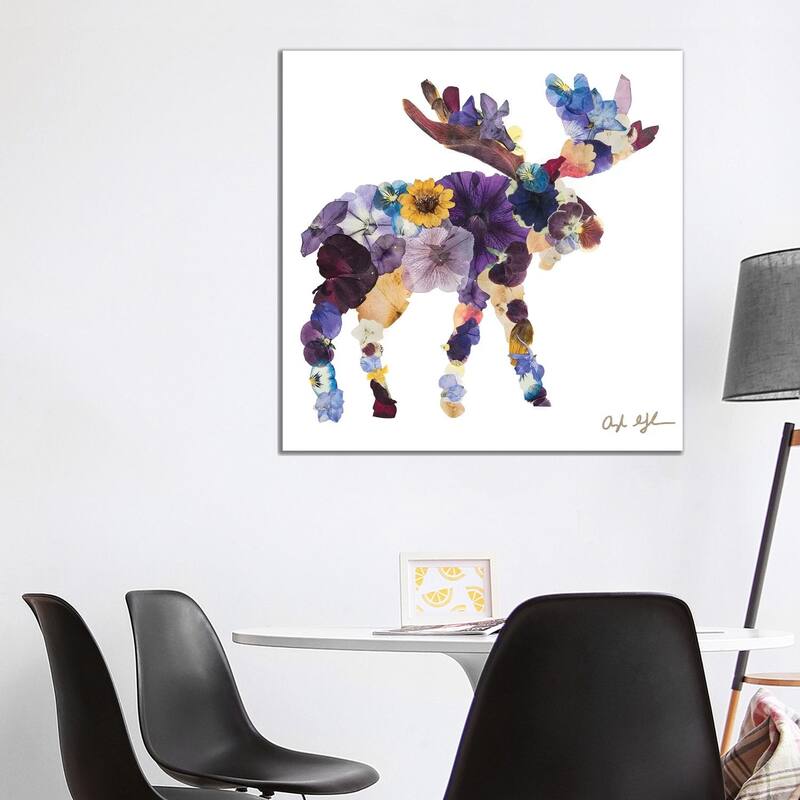 iCanvas "Moose" by Oxeye Floral Co Canvas Print - 37x37x1.5