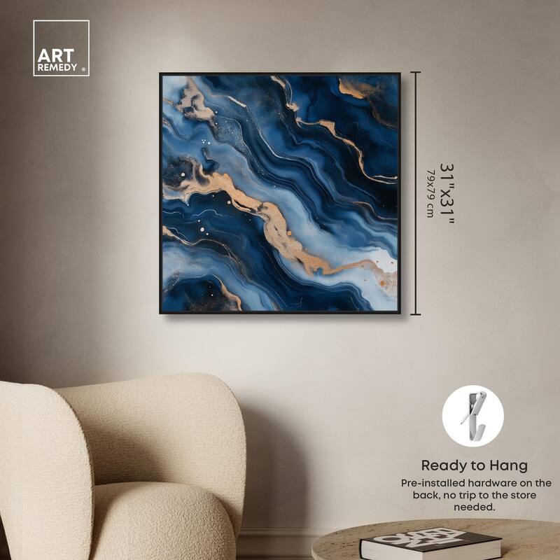 Deep Sea Geode II Canvas by Art Remedy