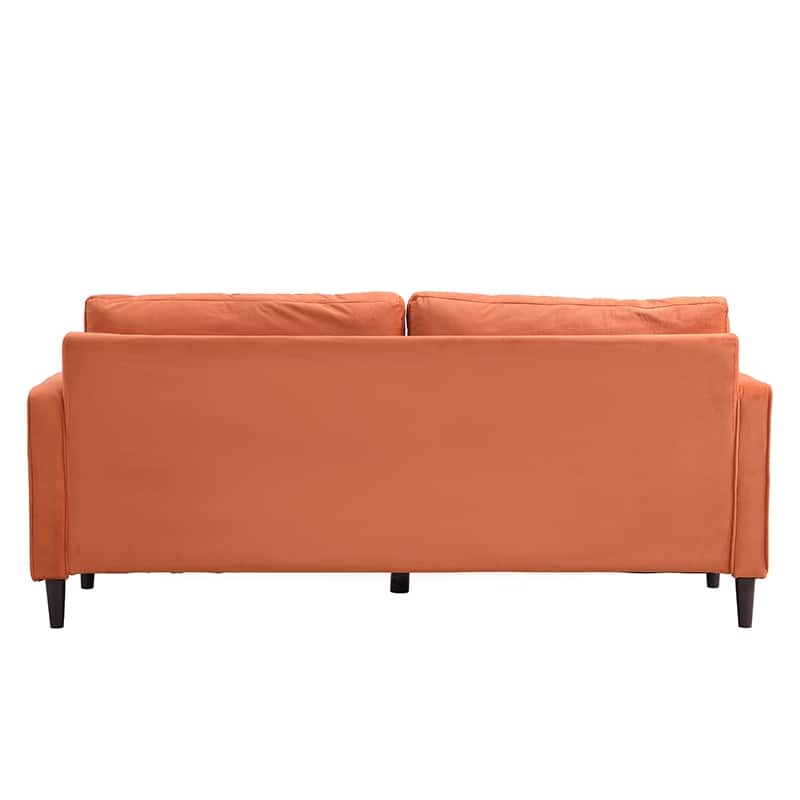 74 inch High Resilience 3 Seater Sofa Wooden Frame Comfy Modern Upholstered Beige