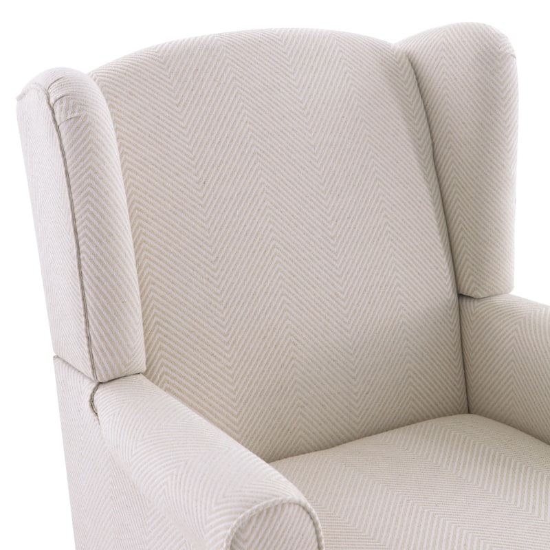 Accent Armchair with Turned Legs Set of 2 Blue/ Beige / Grey