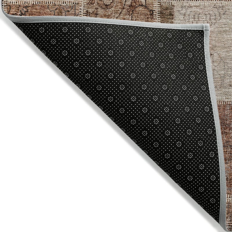 HomeRoots Patchwork Transitional Rectangle Outdoor Rug