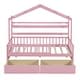 preview thumbnail 28 of 31, Twin Size Wooden House Bed Kids Bed with 2 Drawers and Storage Shelf