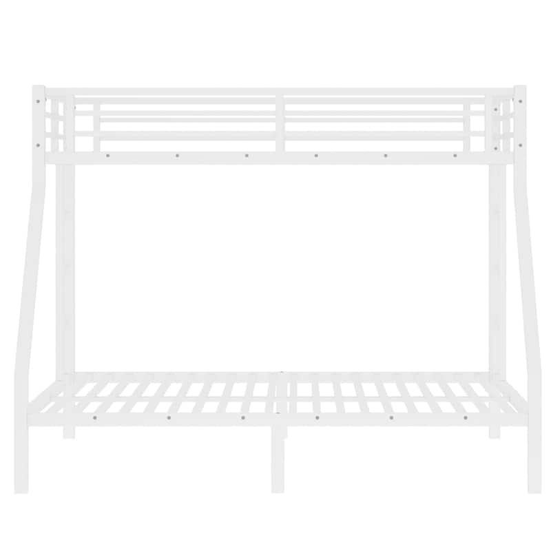 Metal Twin XL Over Queen Bunk Bed for Teens and Adults,Space-Saving