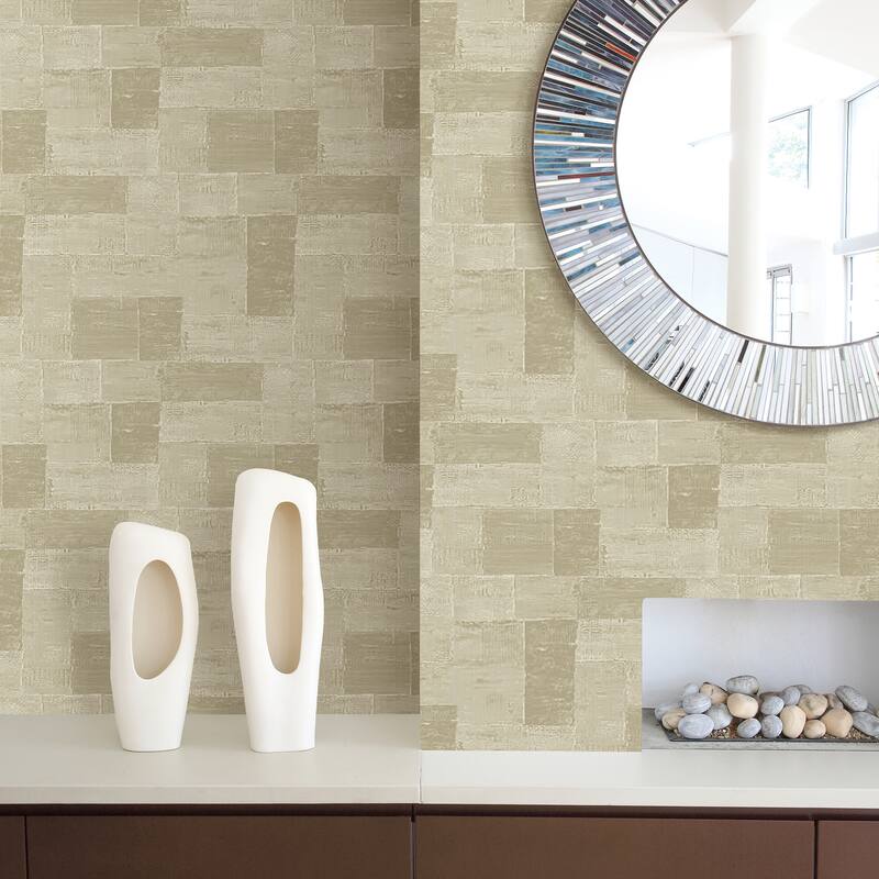 A-Street Prints Composition Gold Global Geometric Wallpaper