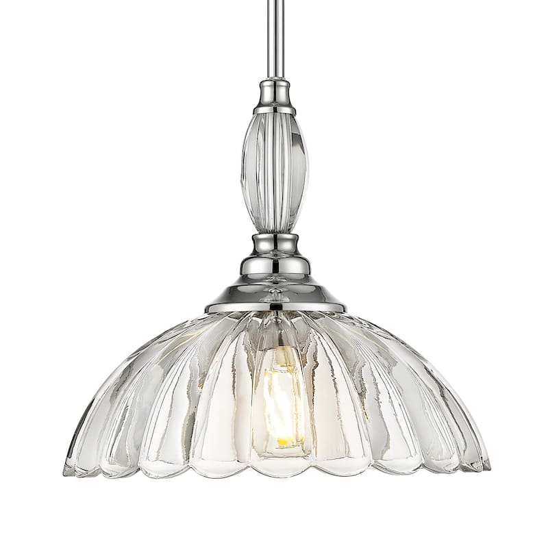 Golden Lighting Audra 1-light Pendant in Chrome