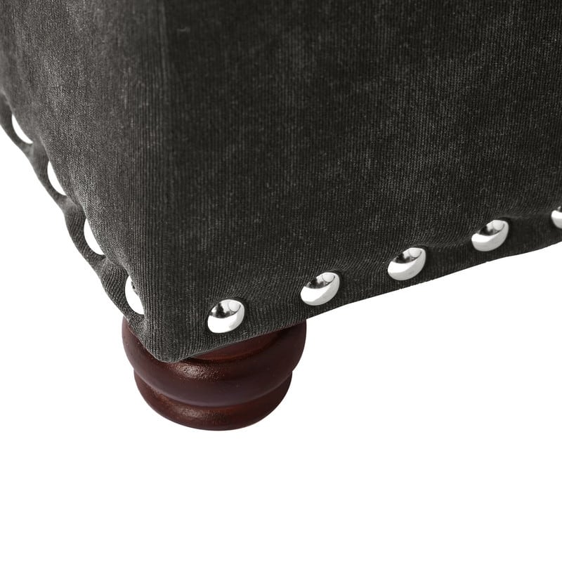 Adeco High End, Classy, Tufted Storage Bench, Ottoman Footstool
