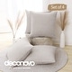 preview thumbnail 38 of 89, Deconovo Faux Linen Throw Pillow Covers 4 PCS(Cover Only) 16"x16" - Cream