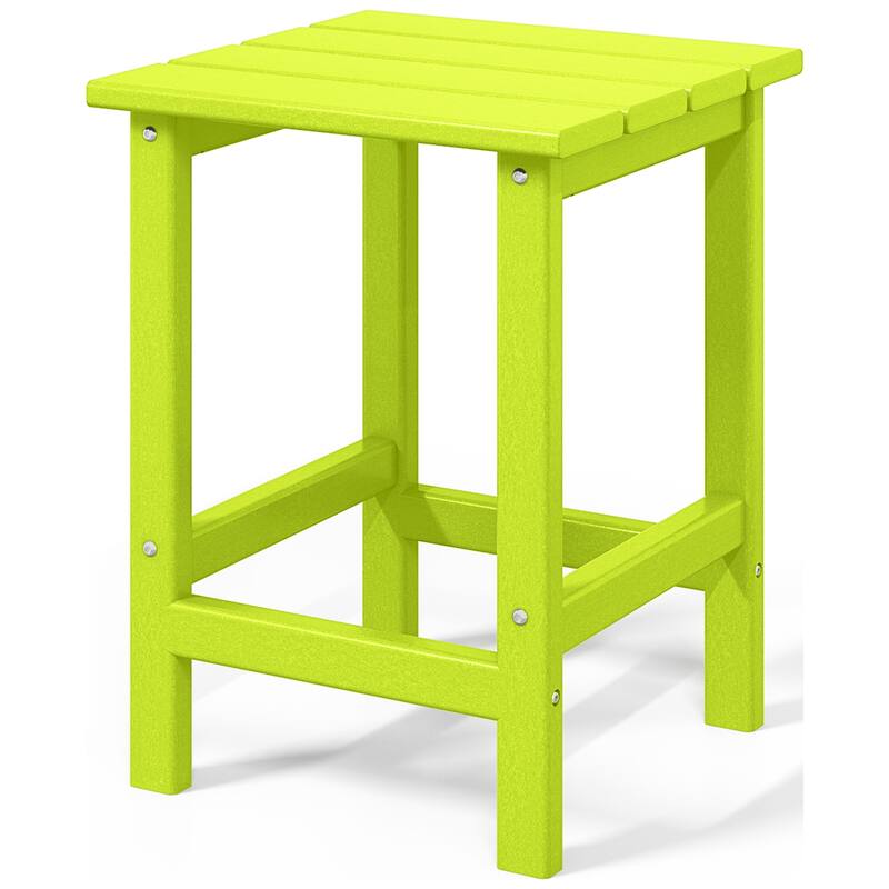 Aderson Outdoor Poly Adirondack Chair with Side Table and Ottoman 5-Piece Set