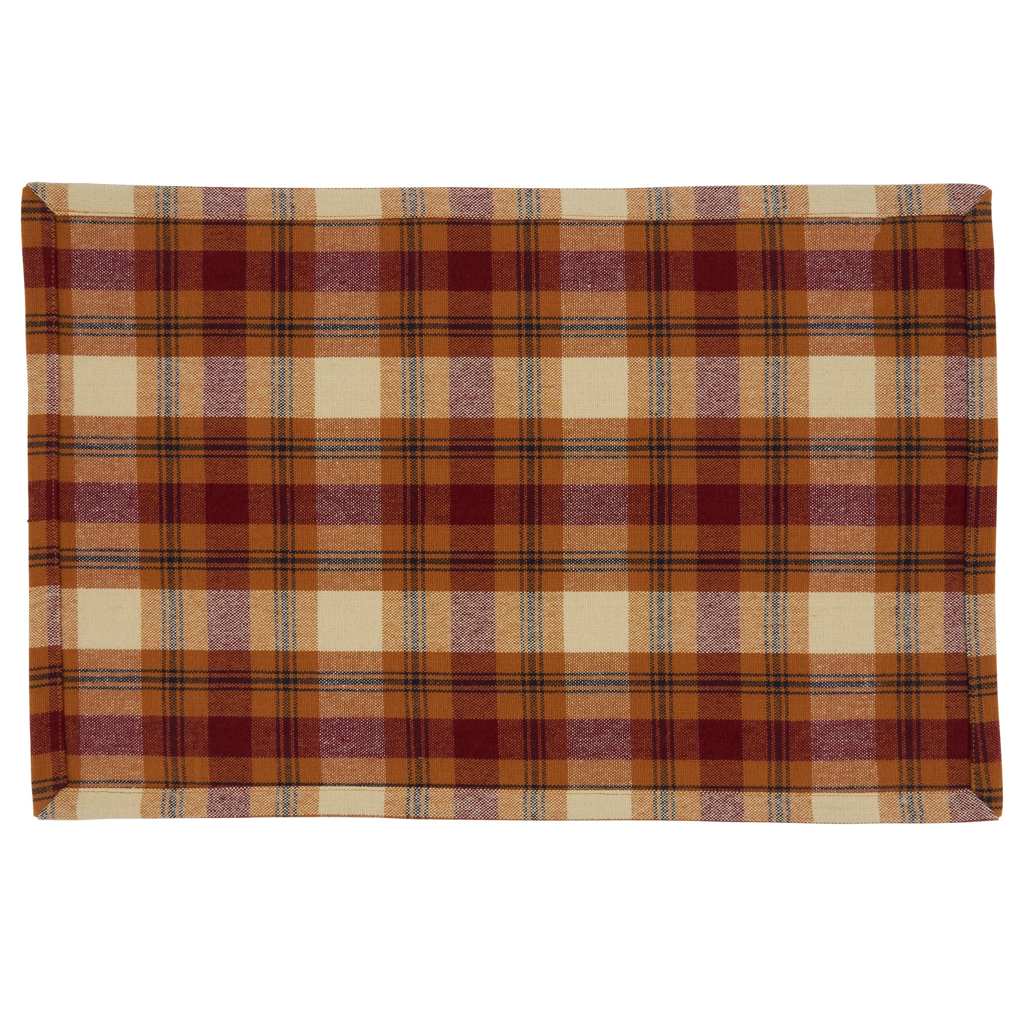 Shop Black Friday Deals On Table Placemats With Large Plaid Design Set Of 4 Overstock 31608812