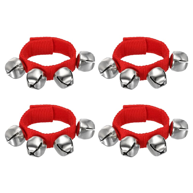 4pcs Wrist Bells, Jingle Bells Ankle Percussion Instruments Musical