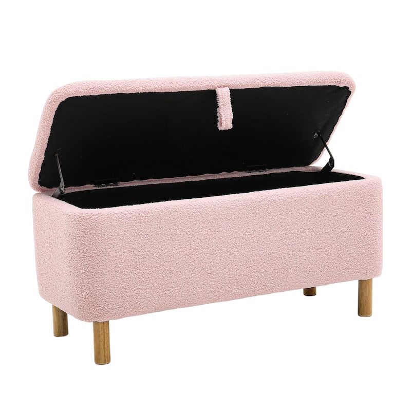 39'' L Upholstered Storage Ottoman Bench