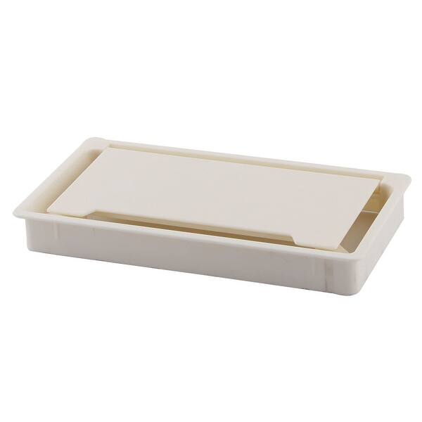 Shop Plastic Rectangular Pc Desk Cable Grommets Wire Hole Cover