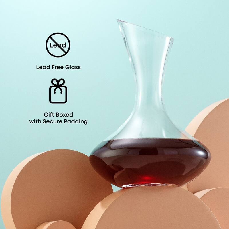 JoyJolt Lancia Red Wine Decanter - 37 oz - 40 oz