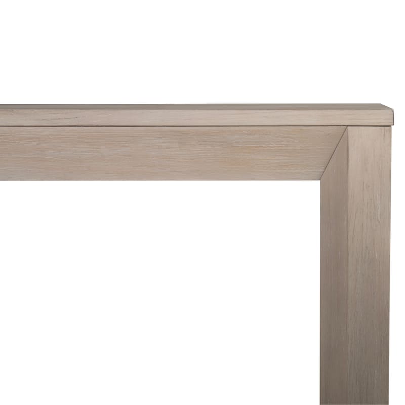 Furniture of America Durem Modern 118-inch Solid Wood Extendable Dining Table with Leaf