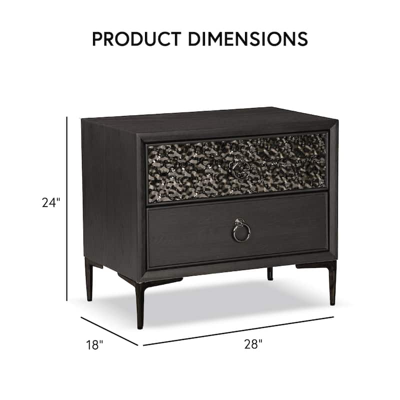 Furniture of America Fable Modern 3-Piece Solid Wood Chest and 2-Nightstand Bedroom Set