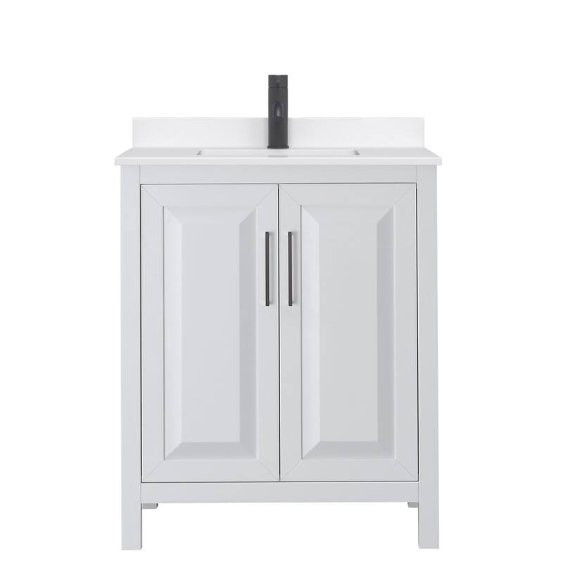 Daria 30-inch Single Vanity, Single Hole Quartz Top