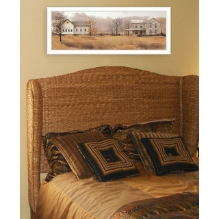 TrendyDecor4U Farmhouse "Peaceful Homestead" Framed Print Wall Art by ...